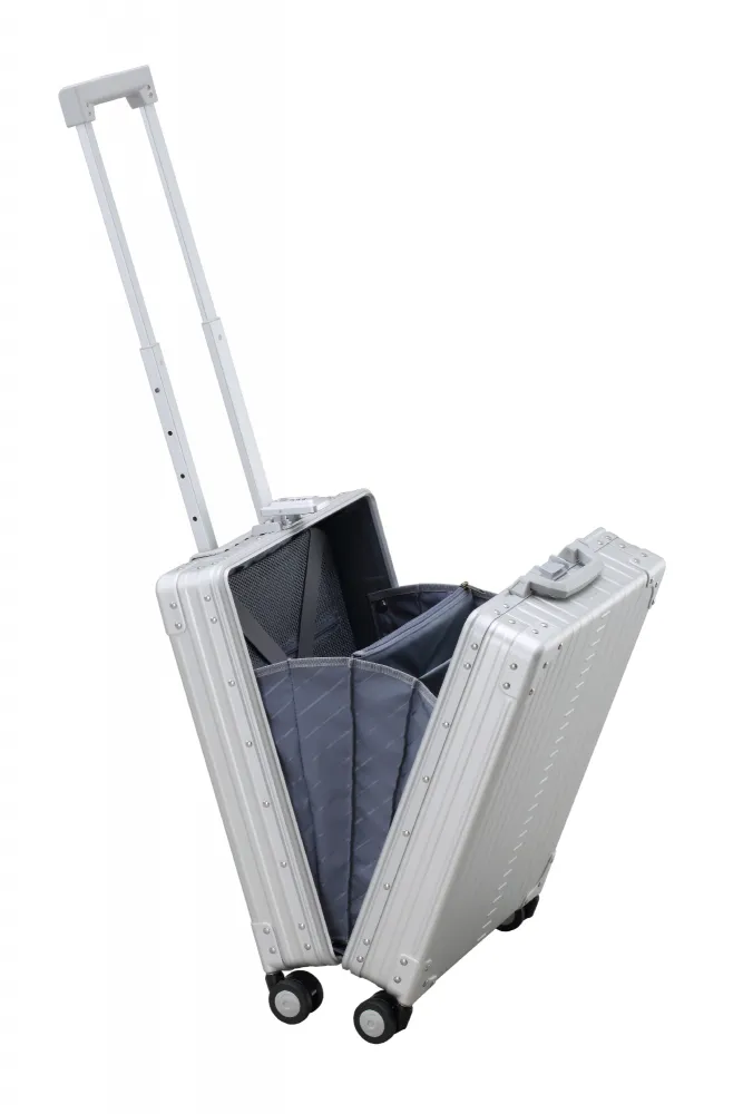 21" Vertical Business Carry-On - Platinum - Elevate Your Travel Experience